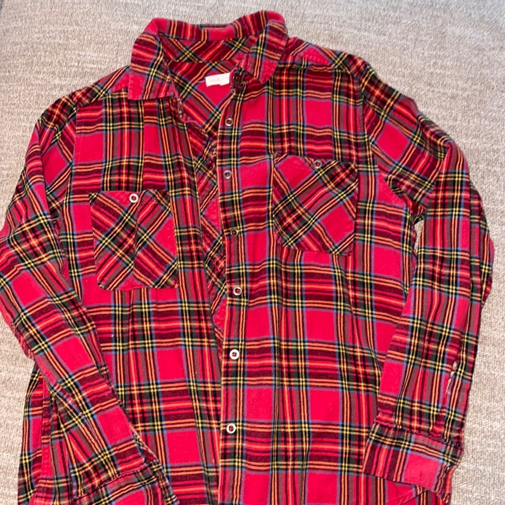 womens red flannel